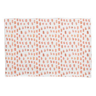 Orange Coral Dashes Pillowcase