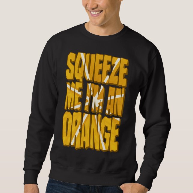 Orange Costume Funny Halloween Citrus Fruit Slice  Sweatshirt (Front)