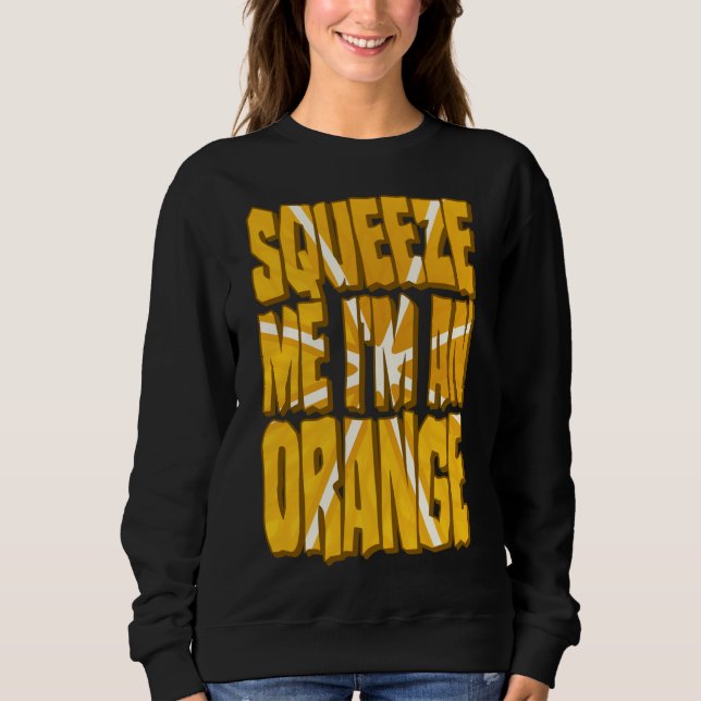 Orange Costume Funny Halloween Citrus Fruit Slice  Sweatshirt (Front)