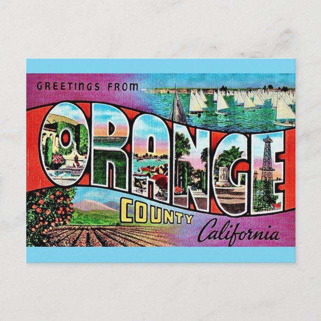 Orange County CA Postcard (Front)