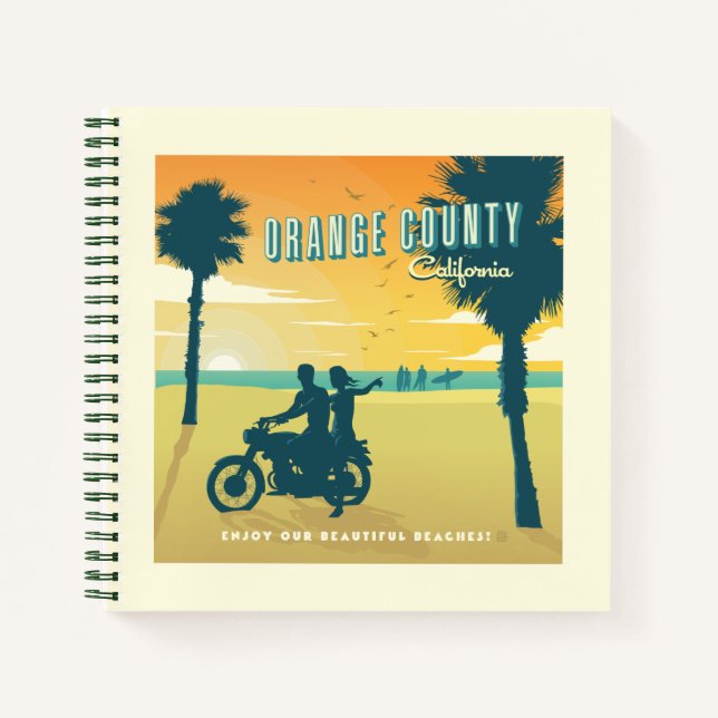 Orange County, California Beaches Notebook (Front)