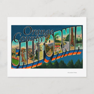 Orange County, California - Large Letter Scenes Postcard