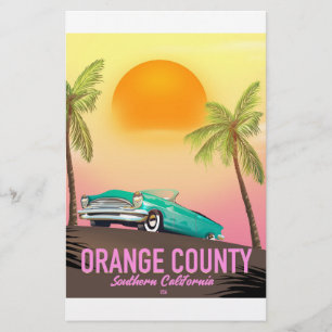 orange county California USA Stationery
