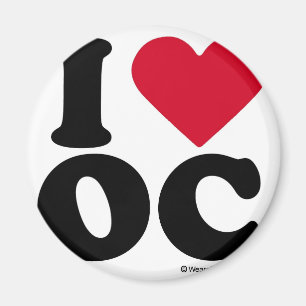ORANGE COUNTY - "I LOVE OC" "I LOVE ORANGE COUNTY" MAGNET
