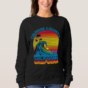 Orange County Retro Throwback Surf & Beach Souveni Sweatshirt