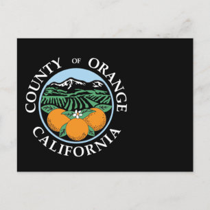 Orange county seal postcard