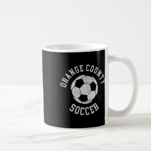 Orange County Soccer Retro Distressed 90's Vintage Coffee Mug