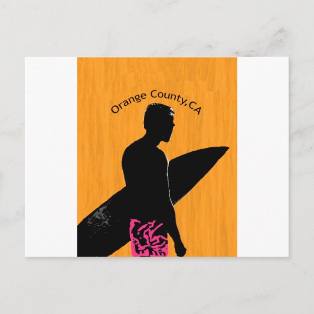 Orange County Surfer Postcard (Front)