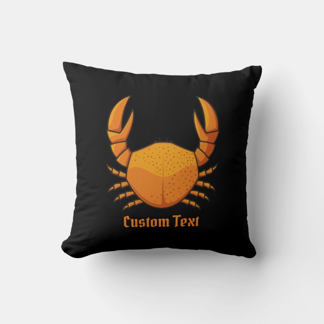 Orange Crab Cushion (Front)
