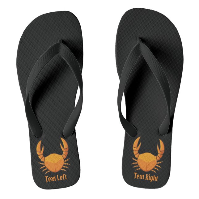 Orange Crab Jandals (Footbed)