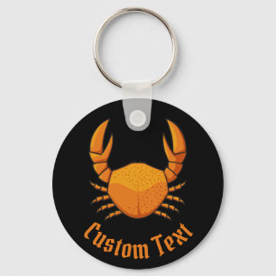 Orange Crab Keychain