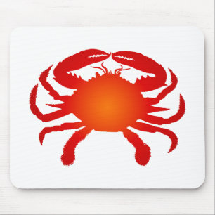 Orange Crab Mouse Pad