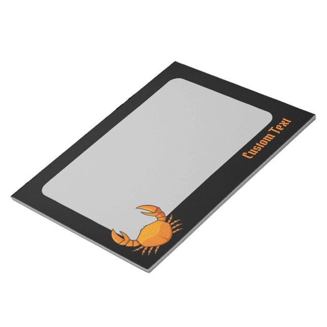 Orange Crab Notepad (Angled)