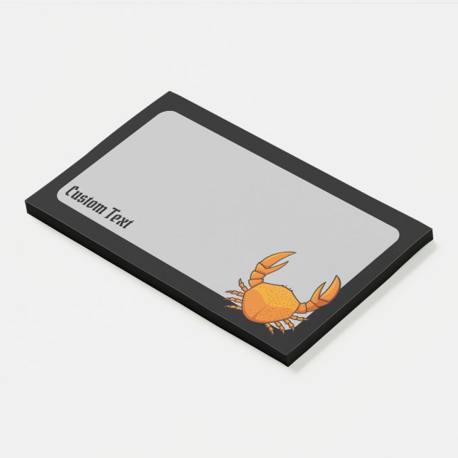 Orange Crab Post-it Notes (Angled)