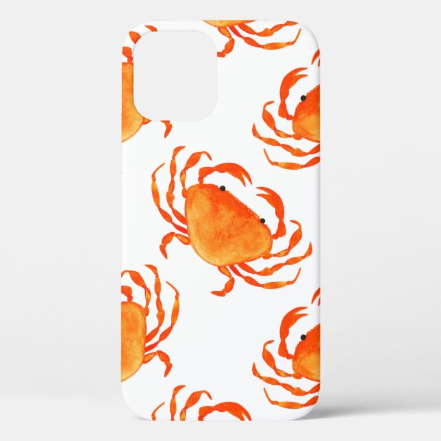 Orange crabs seamless pattern Case-Mate iPhone case (Back)