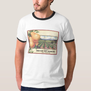 Orange Crate Art GREEN BLUFF Fruit Growers T-Shirt