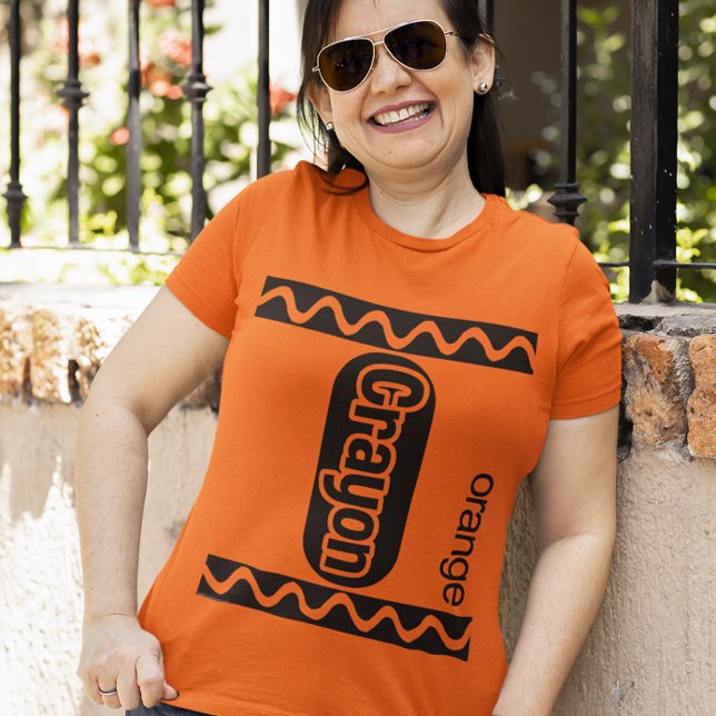 Orange Crayon Halloween Costume T-Shirt (Creator Uploaded)