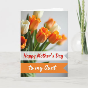 Orange Cream Blossoms Card