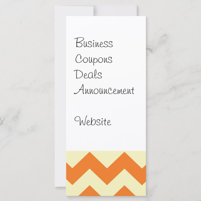 Orange Cream Citrus Chevron ZigZag Stripes Gifts (Front)
