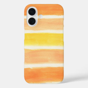 Orange Cream Sickle Stripes  iPhone 16 Case