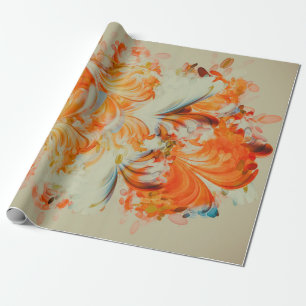 Orange creamsicle Wrapping Paper