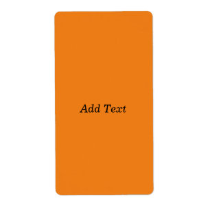 Orange Create Your Own Add Text Custom