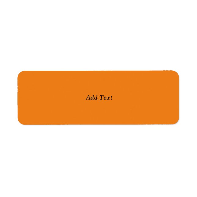 Orange Create Your Own Add Text Custom (Front)