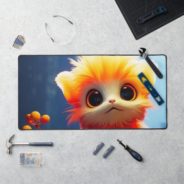 Orange Creature Desk Mat (Workstation)