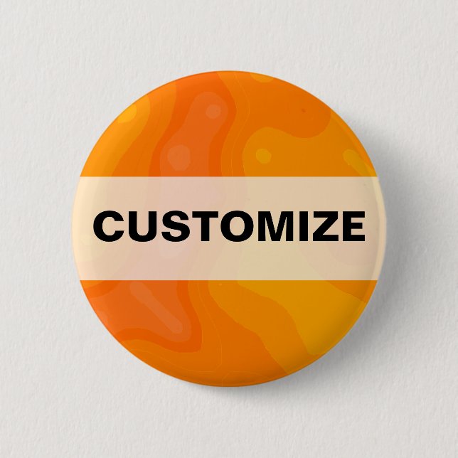 Orange Creme 6 Cm Round Badge (Front)