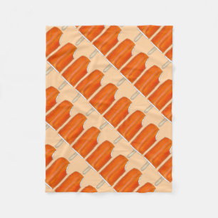 Orange Creme Creamsicle Ice Cream Popsicle Food Fleece Blanket