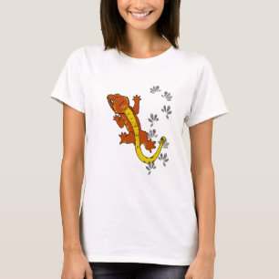 Orange crestie footprints (shirt) T-Shirt