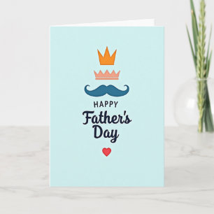 Orange Crown Fathers Day Card