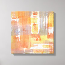 Orange Crush Watercolor Abstract