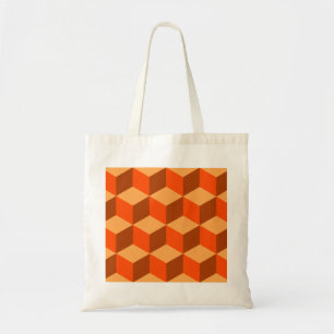 Orange Cubes Tote Bag