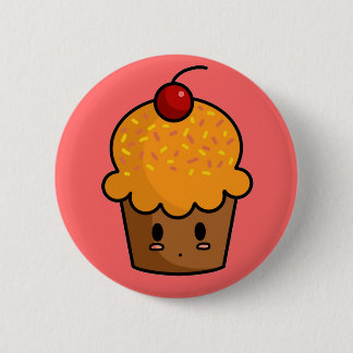 Orange Cupcake Button