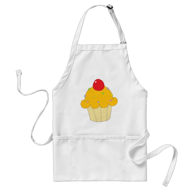 Orange Cupcake Standard Apron (Front)