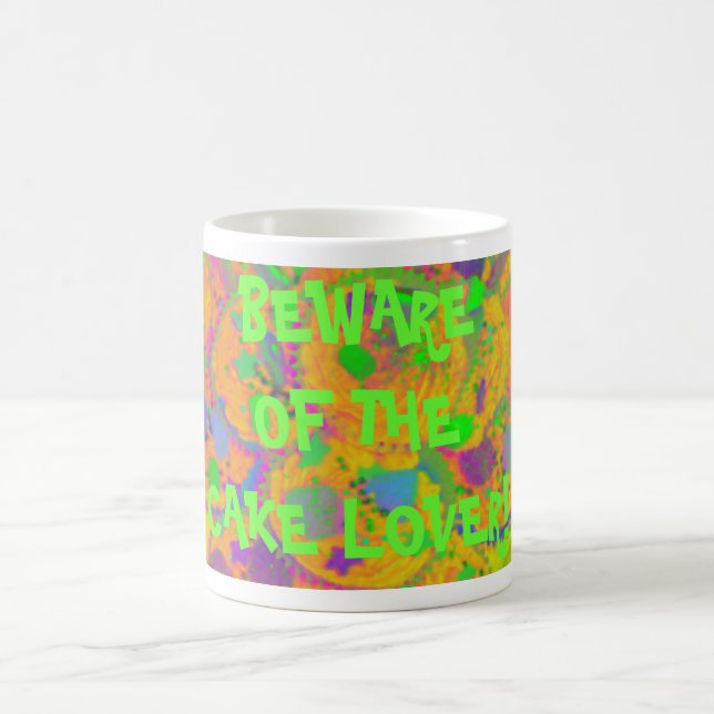 Orange Cupcakes 'cake lover' mug (Center)