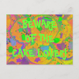 Orange Cupcakes 'cake lover' postcard