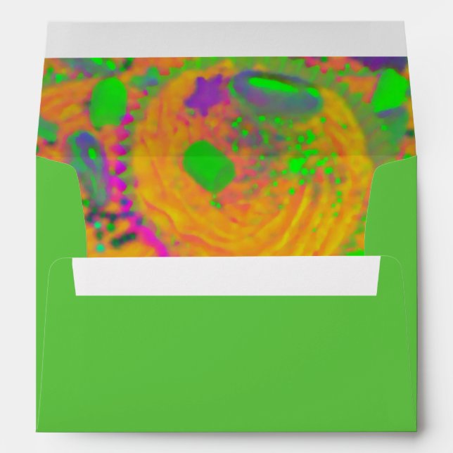 Orange Cupcakes envelope green (Back (Bottom))