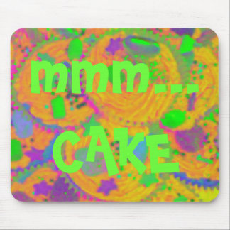 Orange Cupcakes 'mmm... cake' mousepad