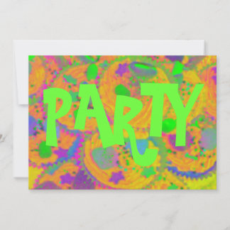 Orange Cupcakes 'Party' invitation