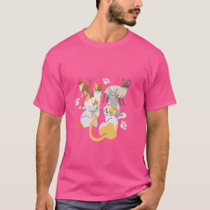 Orange Cute Organic International Cat Day T-Shirt