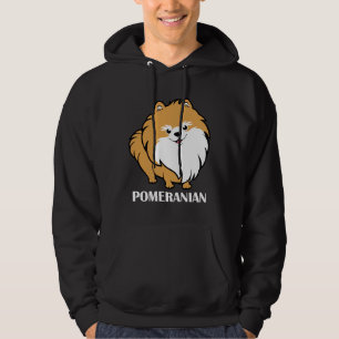 Orange Cute Pomeranian Hoodie