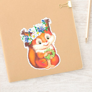 orange cute squirrel