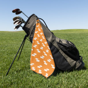 Orange Dachshund Lover Golf Gift Towel