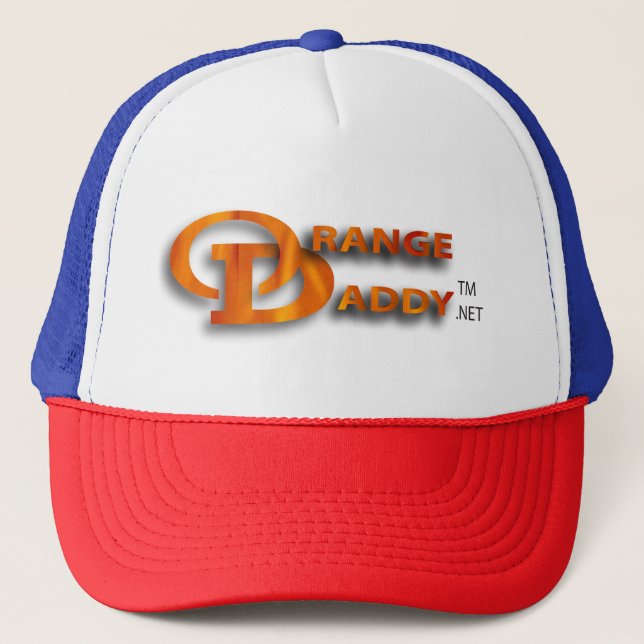 Orange Daddy 2D Trucker Hat (Front)