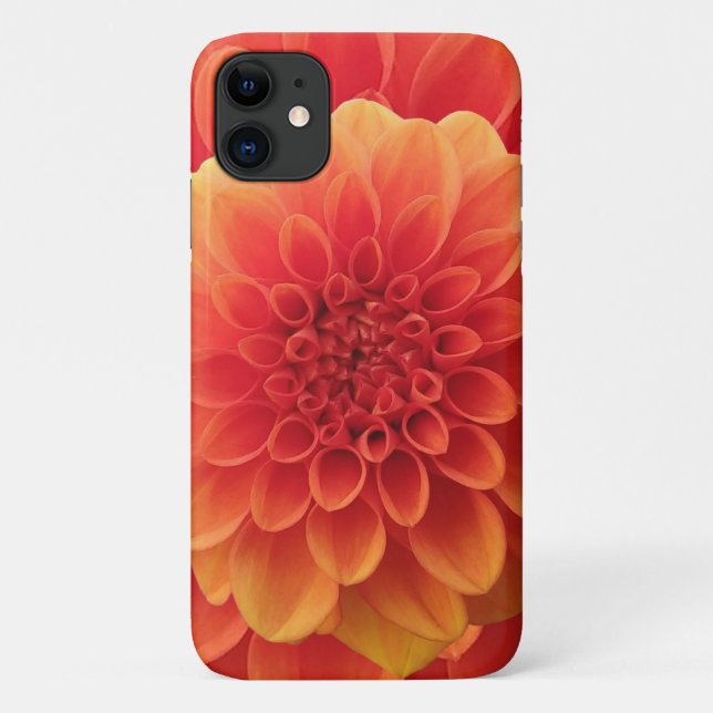 Orange Dahlia Case-Mate iPhone Case (Back)