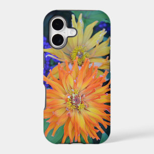 Orange dahlia flowers ipad phone case