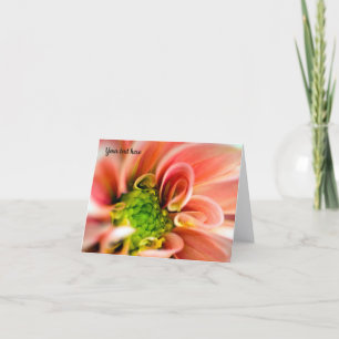 Orange Dahlia Greeting card