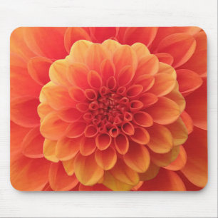 Orange Dahlia Mouse Pad